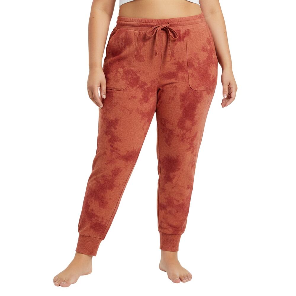 Market & Spruce Tie Dye Jogger Pants Coral Pull-On Women’s 2X NWT
